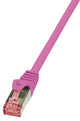 LogiLink Cat.6 S/FTP, 0.25m netværkskabel Lyserød 0,25 m Cat6 S/FTP (S-STP)