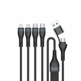 4smarts 541023 USB-kabel 1,2 m USB A/USB C USB C/Micro USB-A/Lightning 15 W Sort