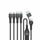 4smarts 541023 USB-kabel 1,2 m USB A/USB C USB C/Micro USB-A/Lightning 15 W Sort