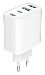 Gembird TA-UC-2A2C-PD40-01-W oplader til mobil enhed Smartphone, Tablet Hvid Vekselstrøm Hurtig opladning Indendørs