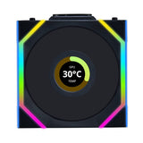 Lian Li UNI FAN SL Wireless LCD 120 Computerkabinet Ventilator 12 cm Sort 3 stk