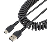 StarTech.com R2ACC-50C-USB-CABLE USB-kabel USB 2.0 0,5 m USB A USB C 0,48 Gbit/sek. Sort