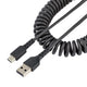StarTech.com R2ACC-50C-USB-CABLE USB-kabel USB 2.0 0,5 m USB A USB C 0,48 Gbit/sek. Sort