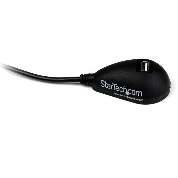 StarTech.com USBEXTAA5DSK USB-kabel USB 2.0 1,5 m USB A 0,48 Gbit/sek. Sort