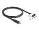 DeLOCK 81386 USB-kabel USB 3.2 Gen 2 (3.1 Gen 2) 1 m USB C 10 Gbit/sek. Sort