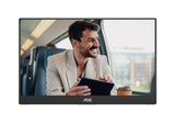 AOC 16T20E2 Bærbart tv og skærm Bærbar skærm Sort 39,6 cm (15.6") LED 1920 x 1080 pixel