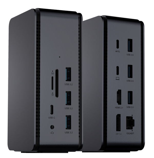 ProXtend DOCK2XUSB4 dockingstation Ledningsført USB4 Grå