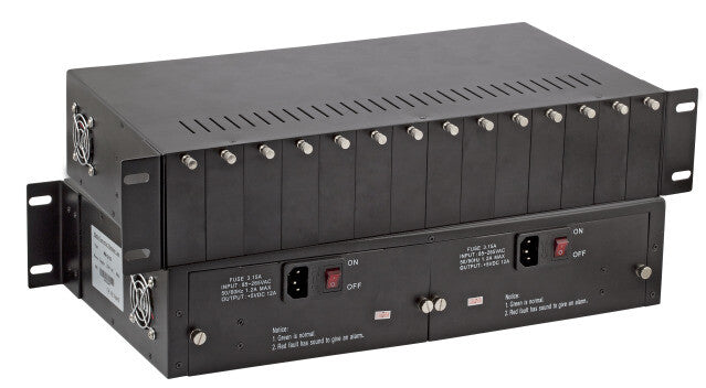 EFB Elektronik EL0CH1 netværkschassis 2U Sort