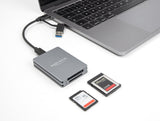 DeLOCK 91011 kortlæser USB 3.2 Gen 2 (3.1 Gen 2) Type-C Grå