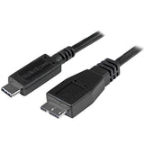 StarTech.com USB31CUB50CM USB-kabel USB 3.2 Gen 2 (3.1 Gen 2) 0,5 m USB C Micro-USB B 10 Gbit/sek. Sort