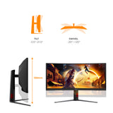 AOC G4 CU34G4CA computerskærm 86,4 cm (34") 3440 x 1440 pixel Wide Quad HD Sort, Rød
