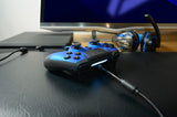 Lexip METALTECH Blå USB Gamepad Analog/digital PC, PlayStation 4