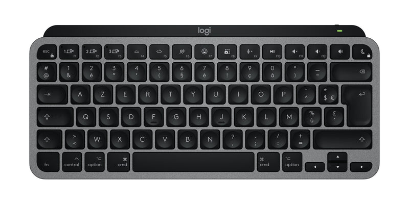 Logitech MX Keys Mini For Mac tastatur Hjemme/kontor Bluetooth AZERTY Fransk Sort, Grå