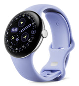 Google Pixel Watch 4 AMOLED 41 mm Digital Berøringsskærm 4G Sølv Wi-Fi GPS (satellit)