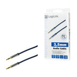 LogiLink CA10150 lydkabel 1,5 m 3.5mm Blå