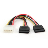 Gembird CC-SATA-PSY-0.3M SATA-kabel 0,3 m Flerfarvet
