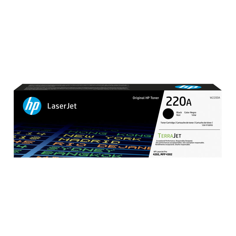 HP 220A original LaserJet-tonerpatron, sort