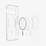 Spigen Ultra Hybrid (Mag Fit) mobiltelefon etui 16 cm (6.3") Cover Transparent, Hvid