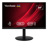 Viewsonic VG Series VG2409U-2 computerskærm 60,5 cm (23.8") 1920 x 1080 pixel Fuld HD LED Sort