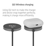CLUB3D CAC-3027 oplader til mobil enhed Smartphone, Universel Sort DC Trådløs opladning Hurtig opladning Indendørs