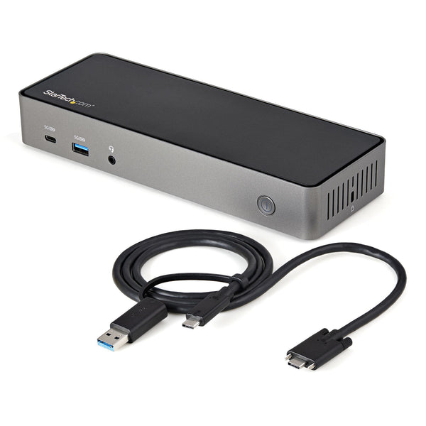 StarTech.com DK31C3HDPDUE dockingstation Ledningsført USB 3.2 Gen 2 (3.1 Gen 2) Type-C Sort, Grå