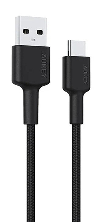AUKEY CB-CD30 USB-kabel 0,9 m USB A USB C 0,48 Gbit/sek. Sort