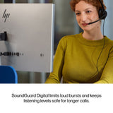 HP Poly Mission 415 Monaural USB Wired Headset Classic (Bulk)