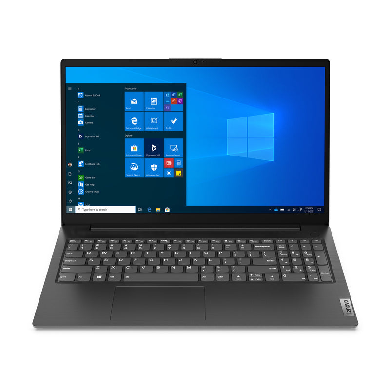 Lenovo V15 G2 IJL Intel® Celeron® N N4500 Laptop 39,6 cm (15.6") Fuld HD 8 GB DDR4-SDRAM 256 GB SSD Wi-Fi 6 (802.11ax) Windows 11 Home Tysk Sort