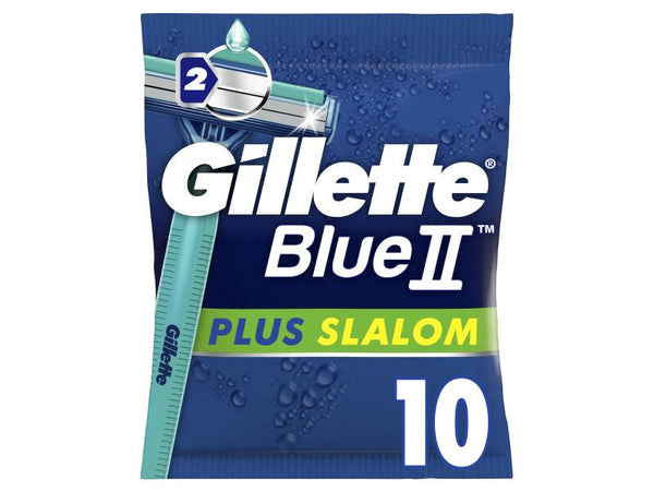 Gillette Blue II Plus Slalom Blå, Grøn