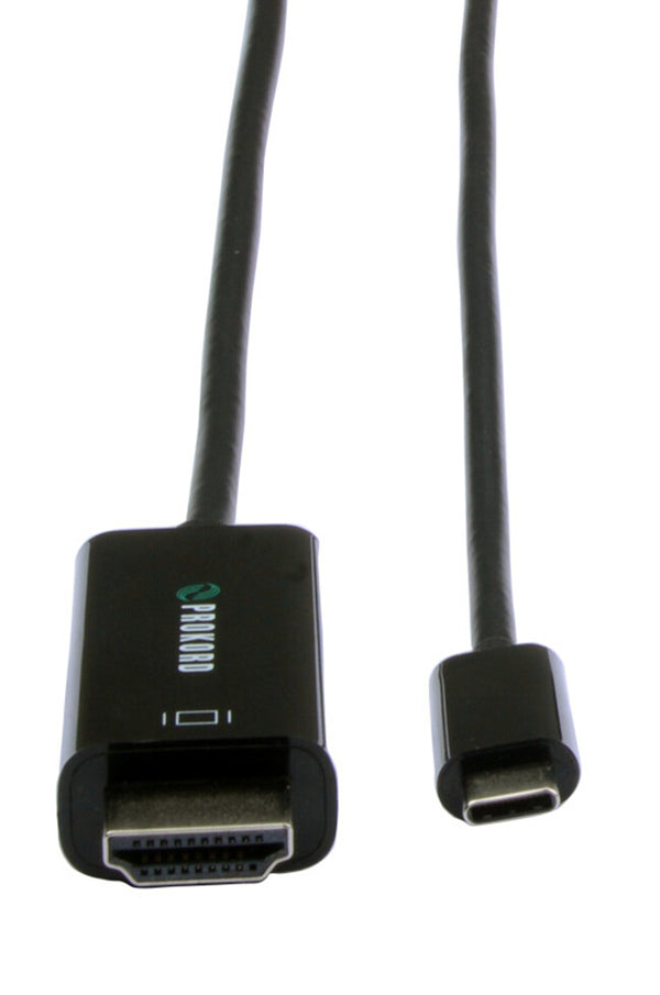Prokord UTCUH-6FT-DP1.4-SP videokabel adapter 1,8 m USB Type-C HDMI Sort