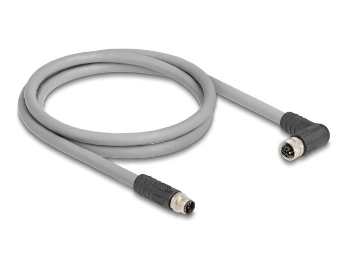 DeLOCK 80542 sensor- & aktuatorkabel 1 m RST M12 Grå