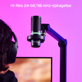HyperX DuoCast ─ USB-mikrofon (sort) ─ RGB-lys