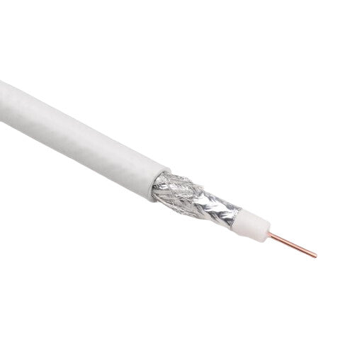 Maclean MCTV-571 koaxial kabel 50 m Hvid