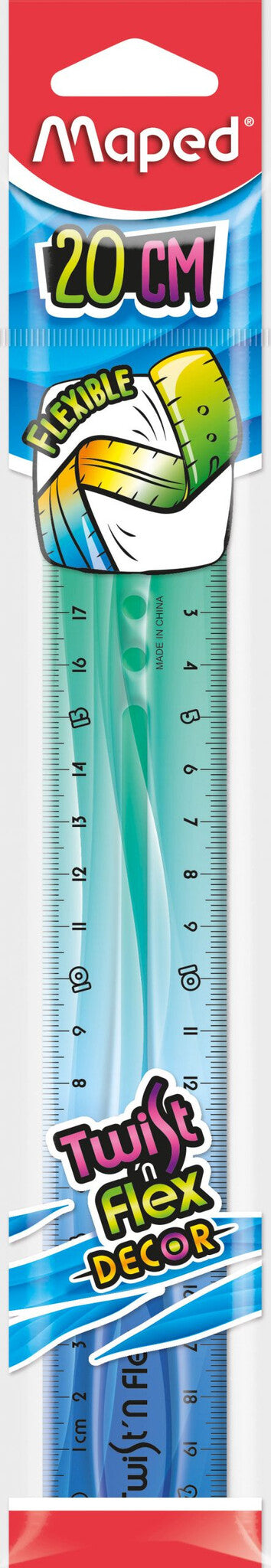 Maped 279215 lineal Bordlineal 200 mm Plast Forskellige farver