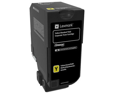 Lexmark 74C2SYE tonerpatron 1 stk Original Gul