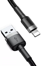 Baseus CALKLF-CG1 Lightning kabel 2 m Grå, Sort