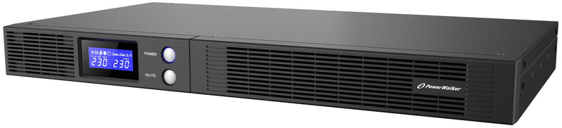 PowerWalker VI 750 R1U UPS-enhed Interaktivt indgangsstik 0,75 kVA 450 W 4 AC stikkontakt(er)