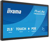 iiyama TW2223AS-B3P skilte display Interaktivt fladpanel 54,6 cm (21.5") Wi-Fi 450 cd/m² Fuld HD Sort Berøringsskærm Indbygget processer Android 24/7