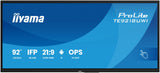 iiyama TE9218UWI-B1AG skilte display Kiosk design 2,32 m (91.5") LED Wi-Fi 500 cd/m² 5K Ultra HD Sort Berøringsskærm Indbygget processer Android 16/7