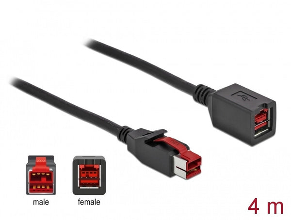 DeLOCK 85988 USB-kabel 4 m Sort