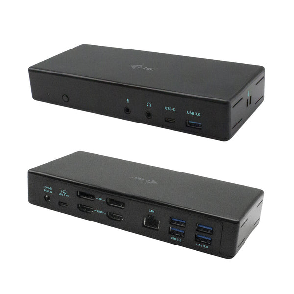 i-tec C31QUATTRODOCKPD dockingstation Ledningsført USB 3.2 Gen 1 (3.1 Gen 1) Type-C Sort