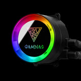 GAMDIAS Chione E2-120 Lite 2 Processor Alt-i-en væskekøler 12 cm Sort 1 stk