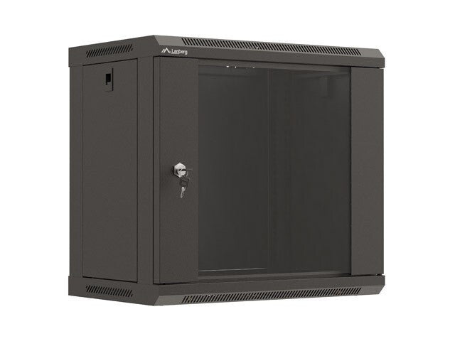 Lanberg WF03-5309-10B stativ 9U Vægmonteret stativ Sort