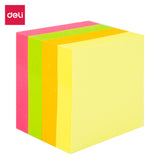 Deli EA03303 selvklæbende fane 100 ark Lyserød, Orange, Gul, Rød, Grøn