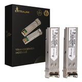Extralink SFP 1.25G 2-pack | Moduł SFP | 1,25Gbps, LC/UPC, 850nm, 550m, multi mode, DOM (EX.31153) modul til netværksmodtager