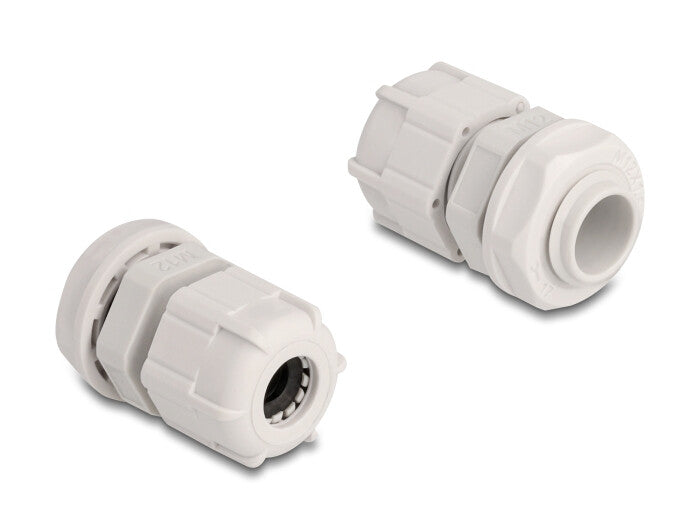 DeLOCK 60653 kabelforskruning Grå Plast 10 stk
