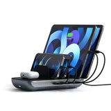 Satechi ST-WCS5PM-EU oplader til mobil enhed Hovedtelefoner, Smartphone, Tablet Sort, Grå Vekselstrøm Trådløs opladning Hurtig opladning Indendørs