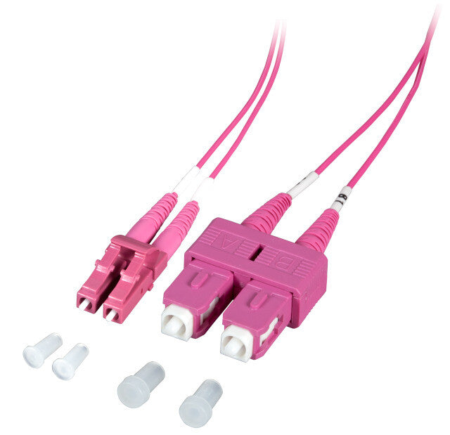 EFB Elektronik O0323.1-1.2 InfiniBand og fiberoptisk kabel 1 m 2x SC 2x LC Violet