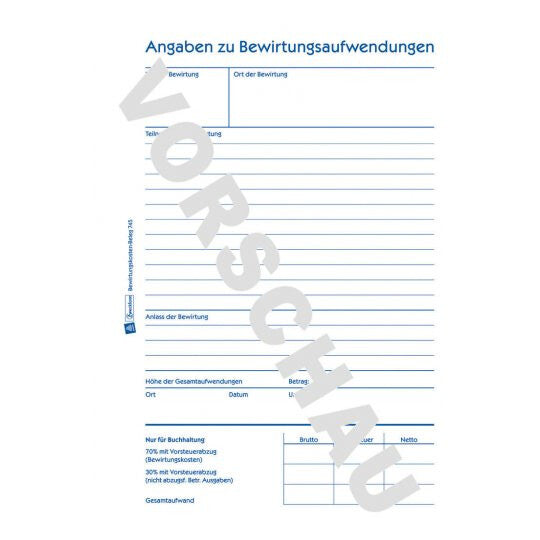 Avery 745 administrationsbog Blå, Hvid