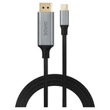 Savio CL-208 USB-kabel USB 3.2 Gen 1 (3.1 Gen 1) 2 m USB C 32,4 Gbit/sek. Sort, Grå